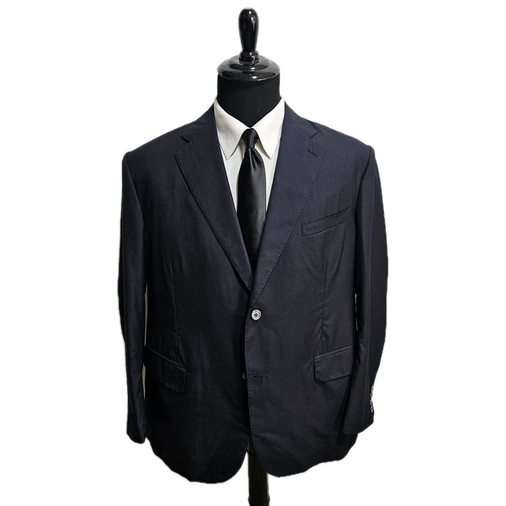 Brooks Brothers Golden Fleece Custom Tailored 46R Navy Blazer Coat Union USA